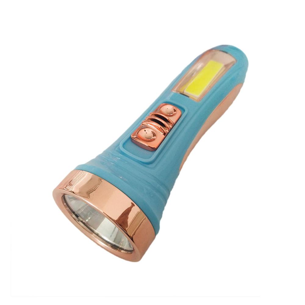 Portable high power plastic  rechargeable usb COB LED 18650  flash Torch for sale