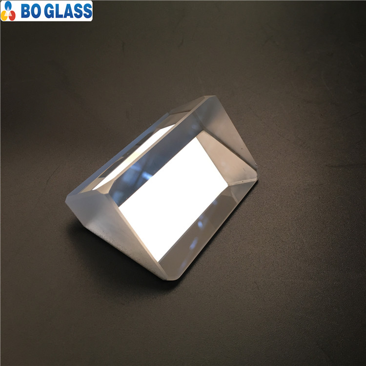 Factory sale triangle prisms transparent optical glass triangular prism