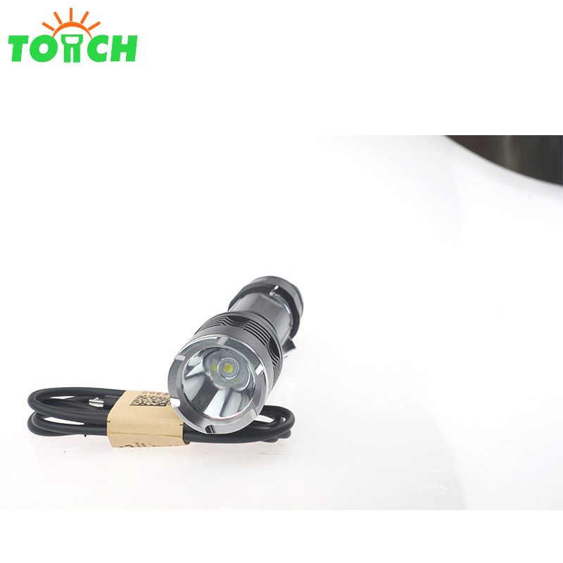 800lm usb charger LED zoomable flashlight lamp light led tactical flashlight torch lantern rechargeable 18650 lithium battery