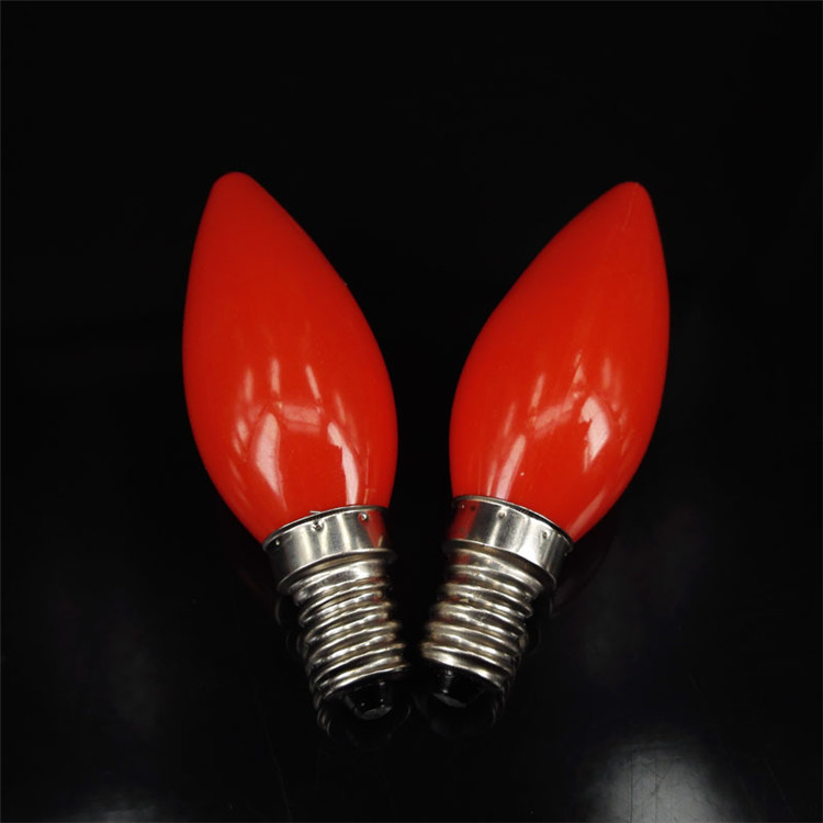 Red E12 E14 220V Small Snails Candlestick Candle Bulb Light LED Lamp