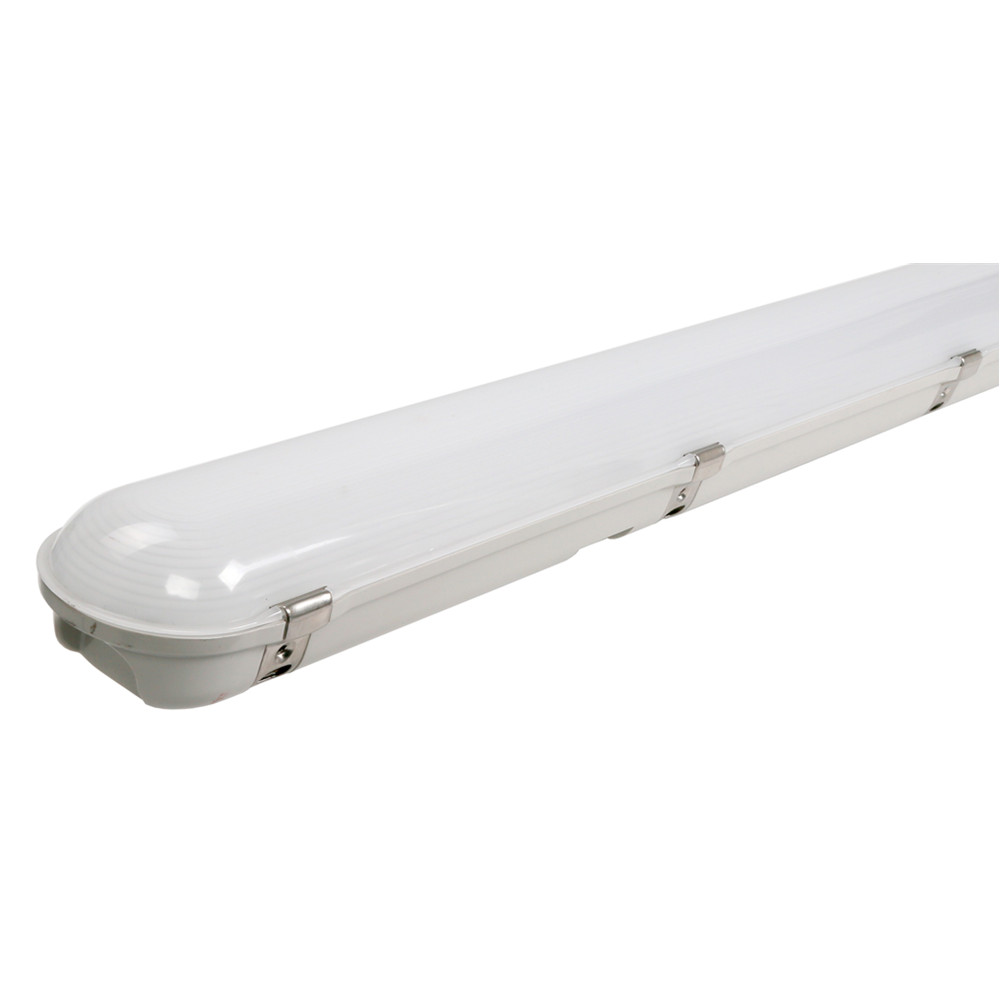 Battery Operated LED Parking Garage Batten Light 4ft 5ft IP65 Weatherproof LED Non Corrosive Fitting