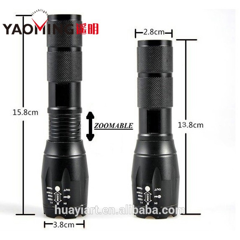 EDC Handy Zoom Flashlight Super Bright LED Flash Light Pocket Light