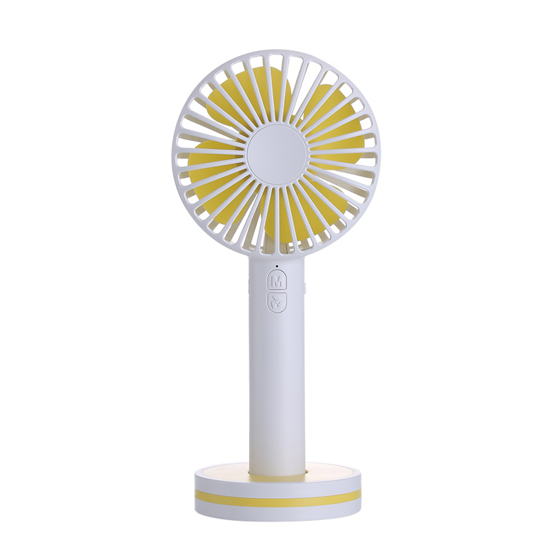 2018 New innovation 2000mAh 2 in 1 3 speed adjustable portable rechargeable handy small table fan with magnetic base