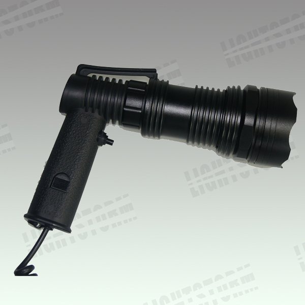 Non-skid pistol grip 35W HID Car Rechargeable searchlight handheld spotlight