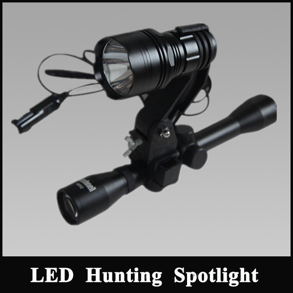 guangzhou new design rechargeable CreeT6 10W LED hunting spotlight gun scope mounted electronic shotgun accessories