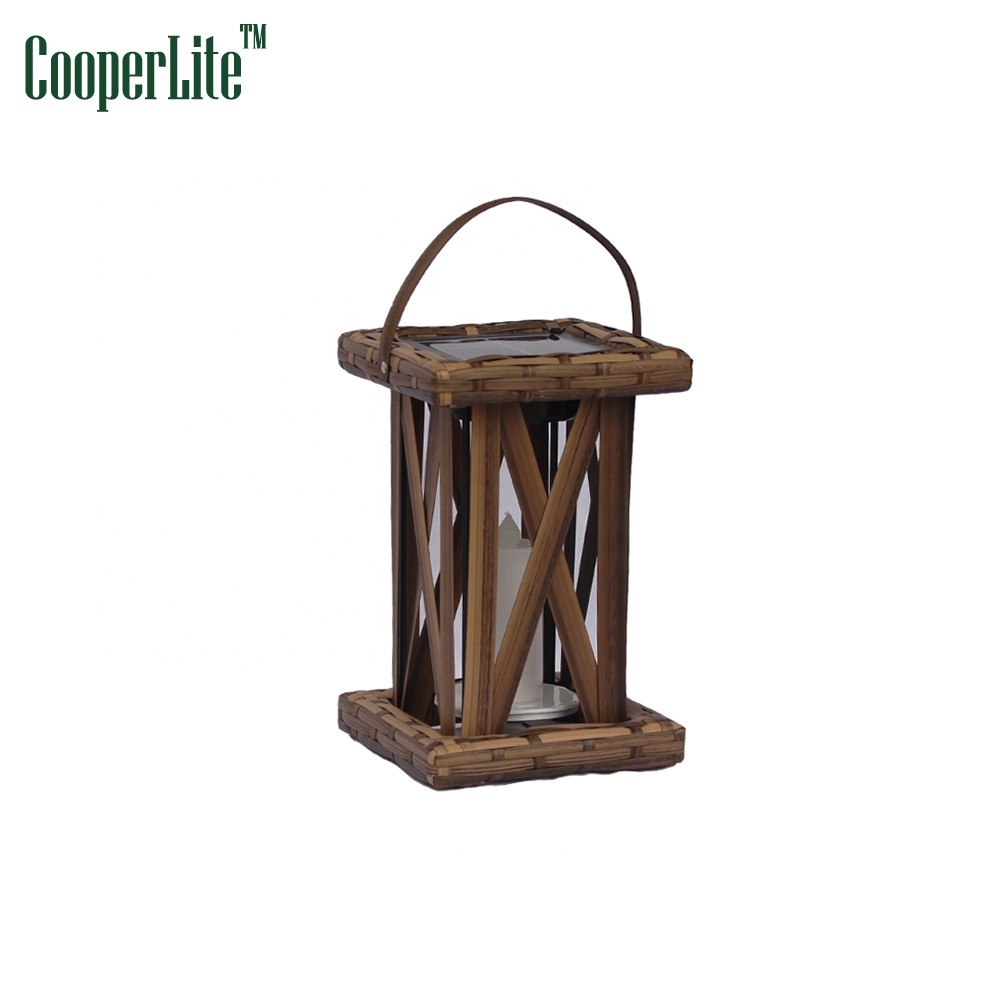 CooperLite New Design 25Led Solar Garden Rattan Solar Light for hotel