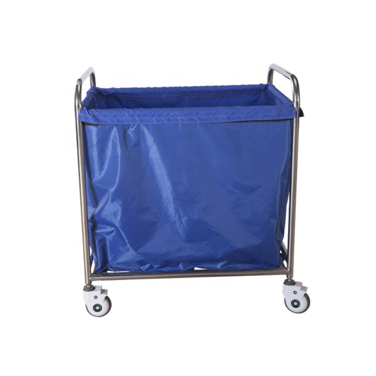 Medical waste trolley cart in hospital mobile nursing crash trolley cart