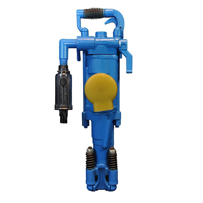 Pusher leg pneumatic rock drill bits for hard rock