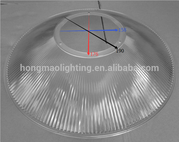 free sample 30w high bay light led pc material 19'' 16'' 120 degree lampshade