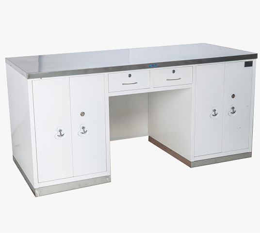 Hospital stainless steel surface and seat working table/hospital furniture