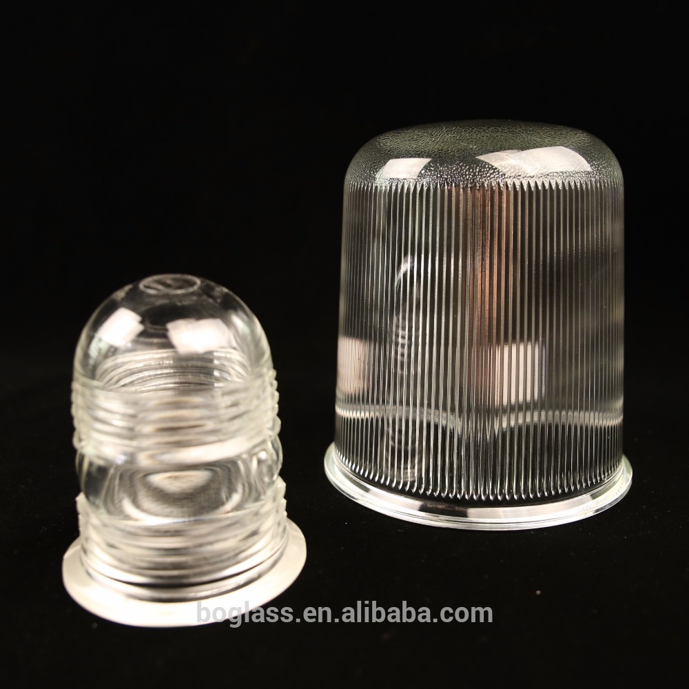 Clear color borosilicate glass globe lamp cover pressed glass