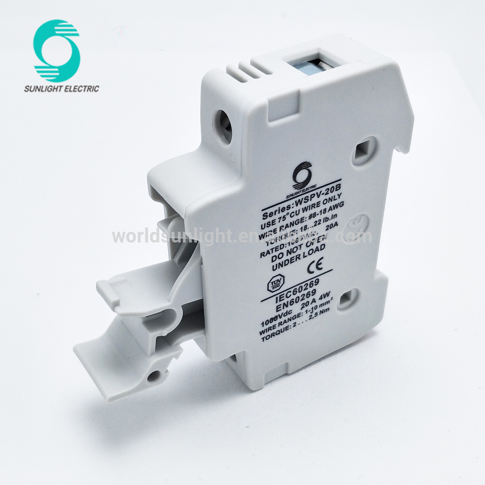 1000VDC 10x38 PV fuse holder for photovoltaic applications