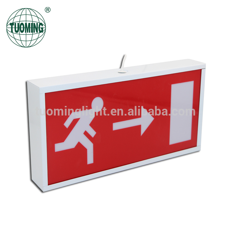 iron metal material fire emergency sign box exit light