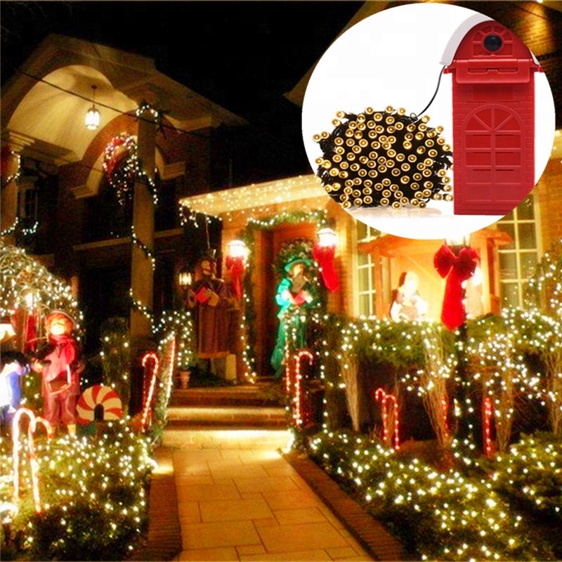 Mg-air fuel cell powered led plastic decoration string lamp outdoor