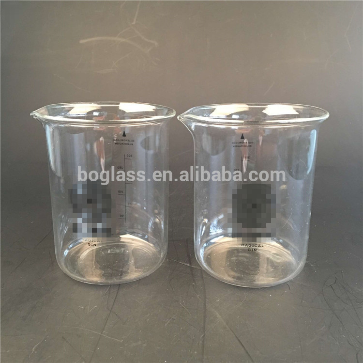 200ml 400ml Chemical Laboratory Glassware Glass Measuring Cup