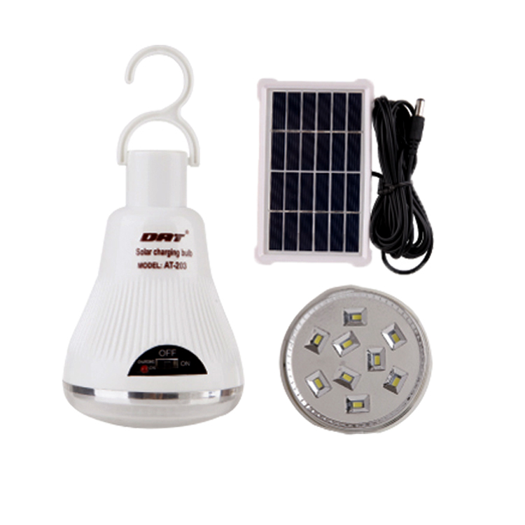 AT-203 mini specification solar charging bulb solar powered mini lights solar reading light
