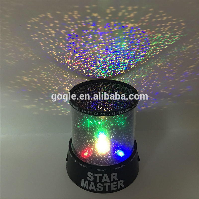 CE Creative Moon and Star Projection shape wholesale LED Night Lamp Baby Night Light Bedroom Decorative Light