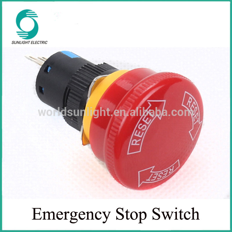 PBS-96-2 Red emergency stop mushroom push button,emergency stop switch,emergency stop mushroom button