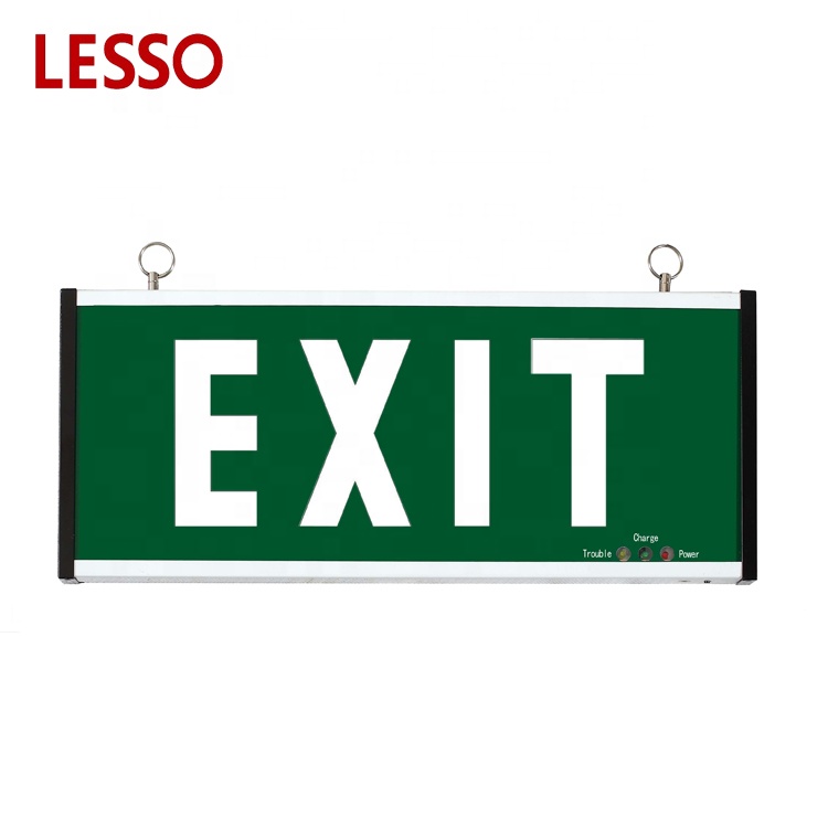 LESSO CCC and ISO certification fire emergency EXIT sign lighting led emergency light