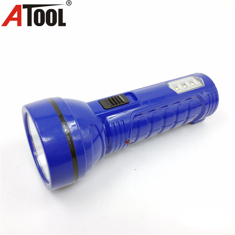 ningbo yuyao led rechargeable torch light with 3smd side light