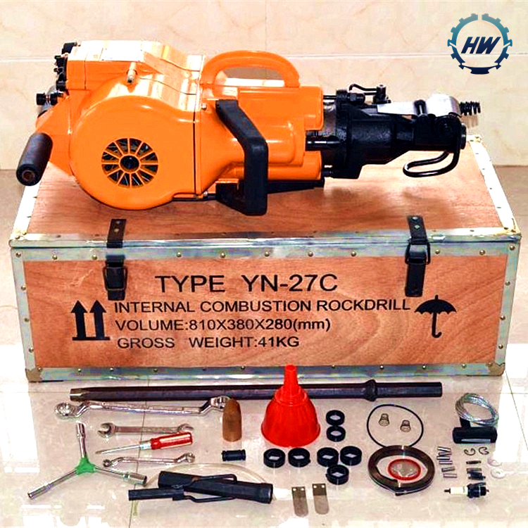 Factory pice hand  hold portable gasoline rock drill YN27C