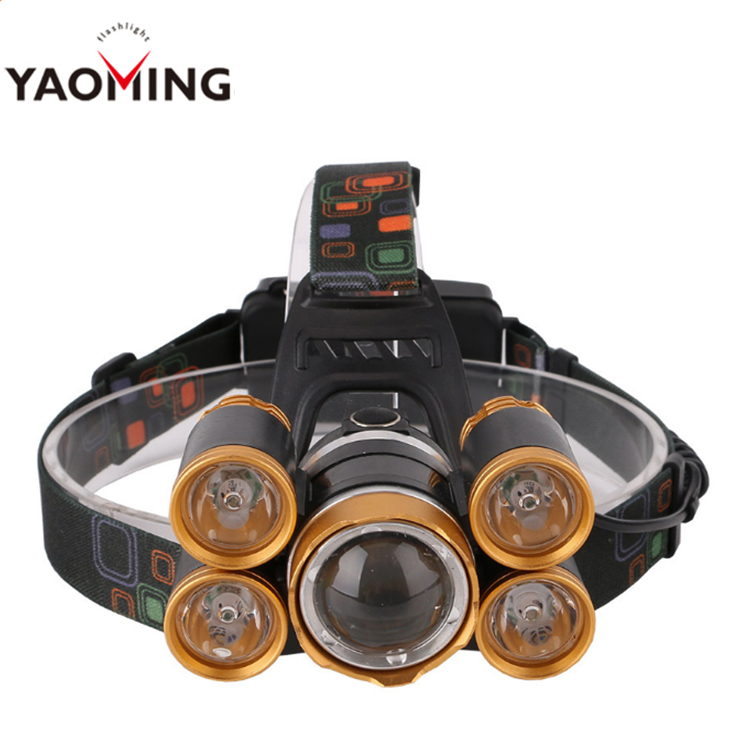 High powerful aluminum waterproof 18650 battery 1T6/4XPE rechargeable led flashlamp