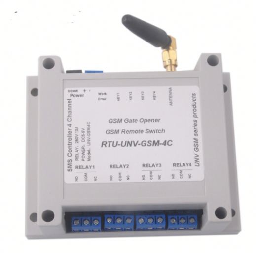 4 Channel Relay Module SMS Call Controller GSM Remote Control Switch SIM800C STM32F103CBT6
