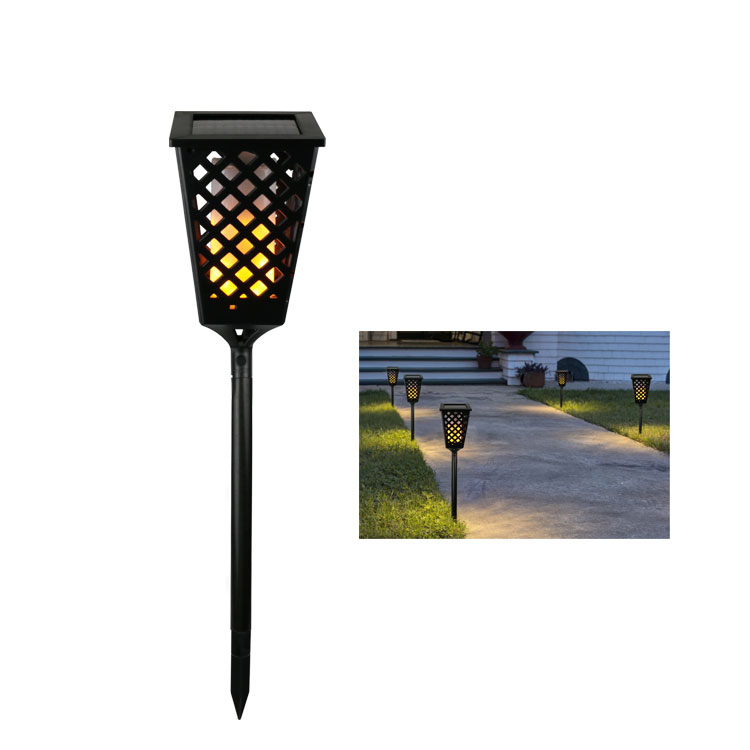 Dancing Tiki LED Torch Light Solar Path Flame Lamp