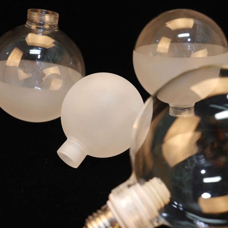 G9 screw hand blown frosted borosilicate(pyrex) glass ball, sandblasted led lamp bulb shell