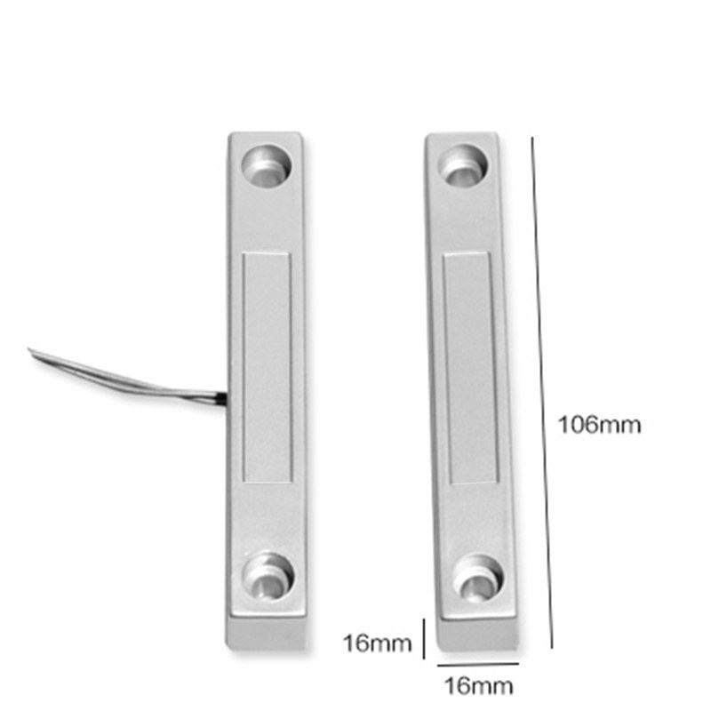 Home door and window alarm Wired iron door magnetic alarm normally closed contact magnetic switches