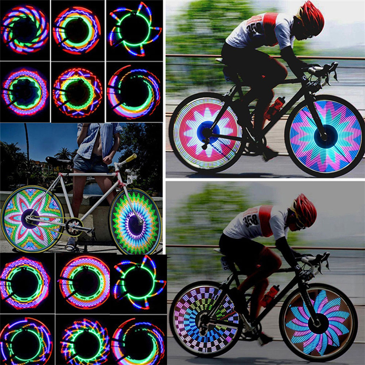 Bicycle Tyre Tire Wheel Lights LED Flash Spoke Light Lamp Outdoor Cycling Lights