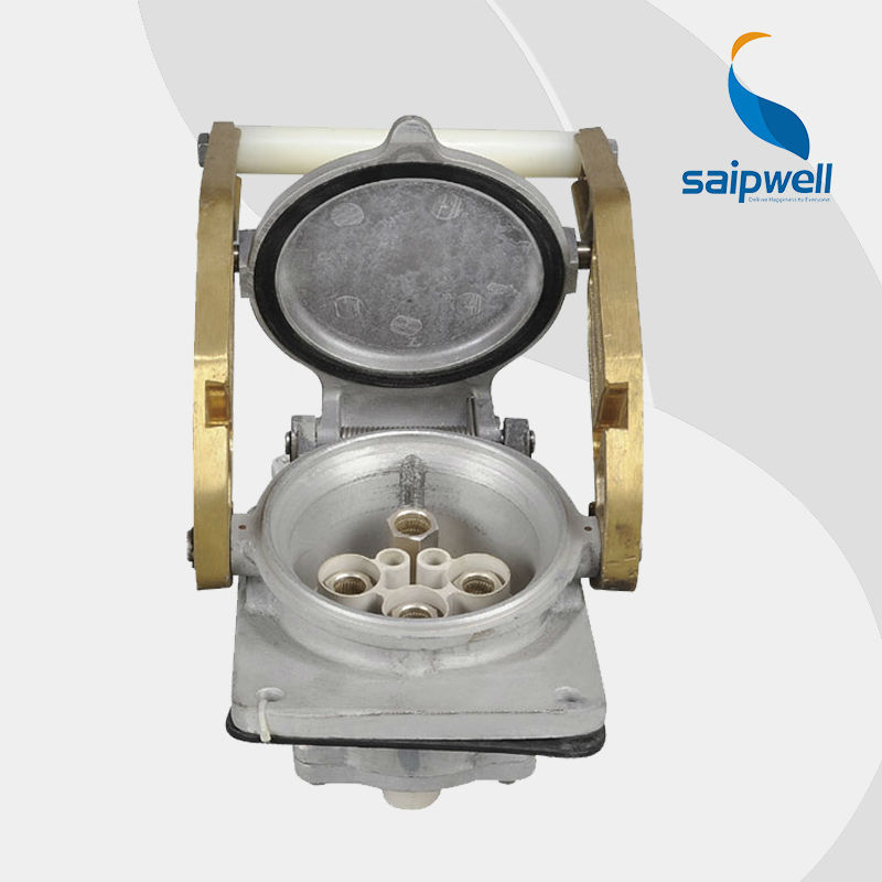 SAIPWELL/SAIP CEE/IEC 4P 420A/400V Large Current Aluminium Enclosure IP67 Electrical Waterproof Industrial Plug&Socket