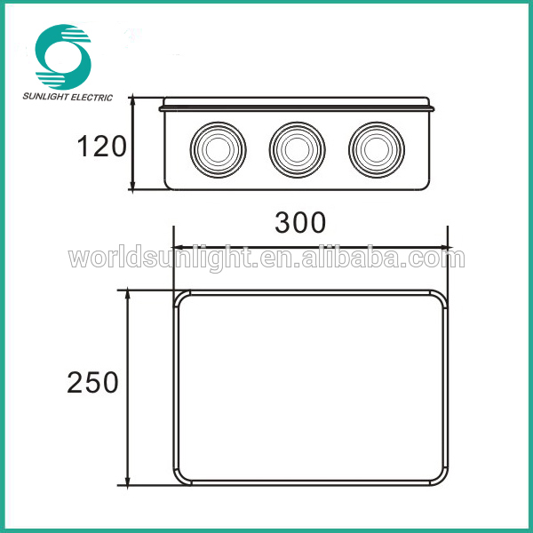 300*250*120 outdoor ABS cable connection junction box