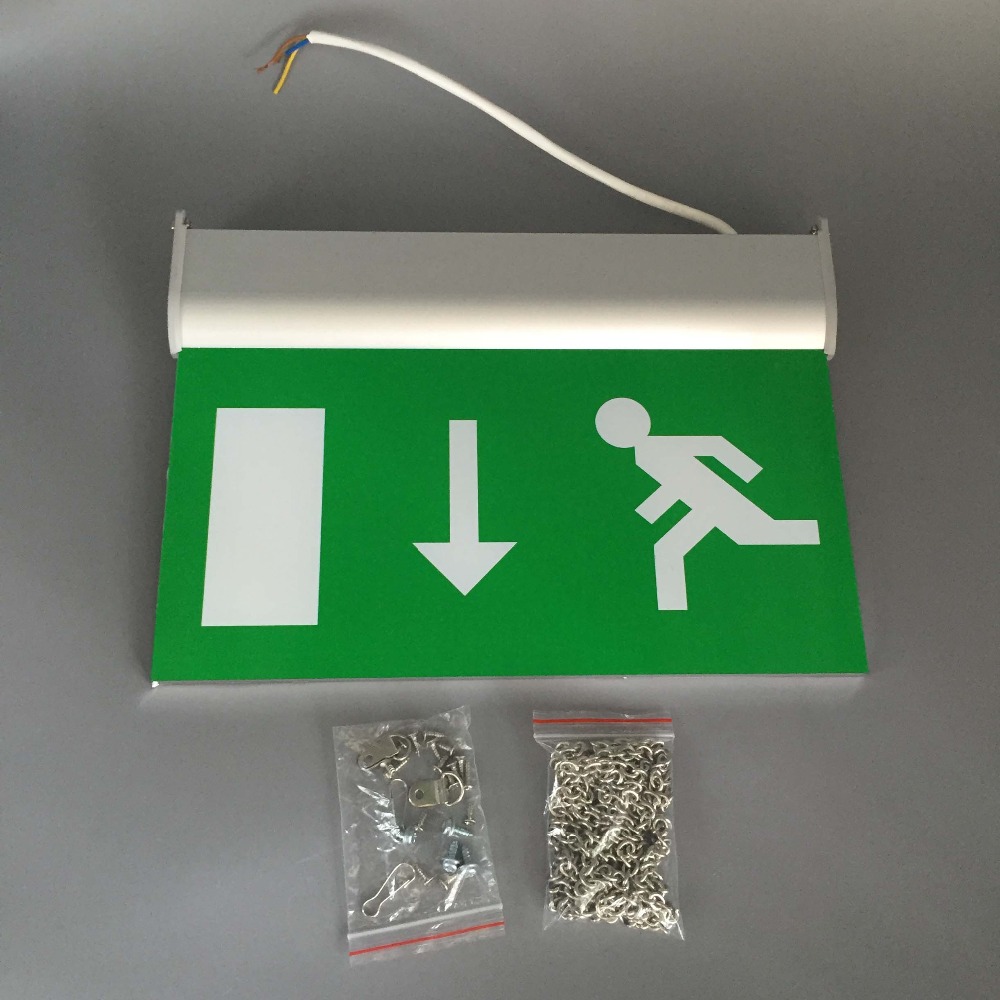 Double Side Rechargeable LED Emergency Exit Sign