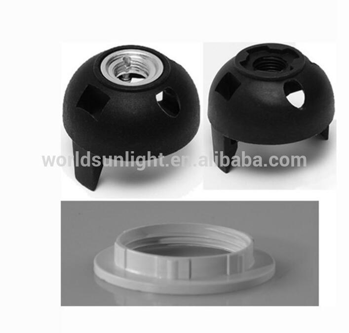 CE CQC VDE E27 White Black plastic irregular shape lampholder lamp holder t210 for led bulb