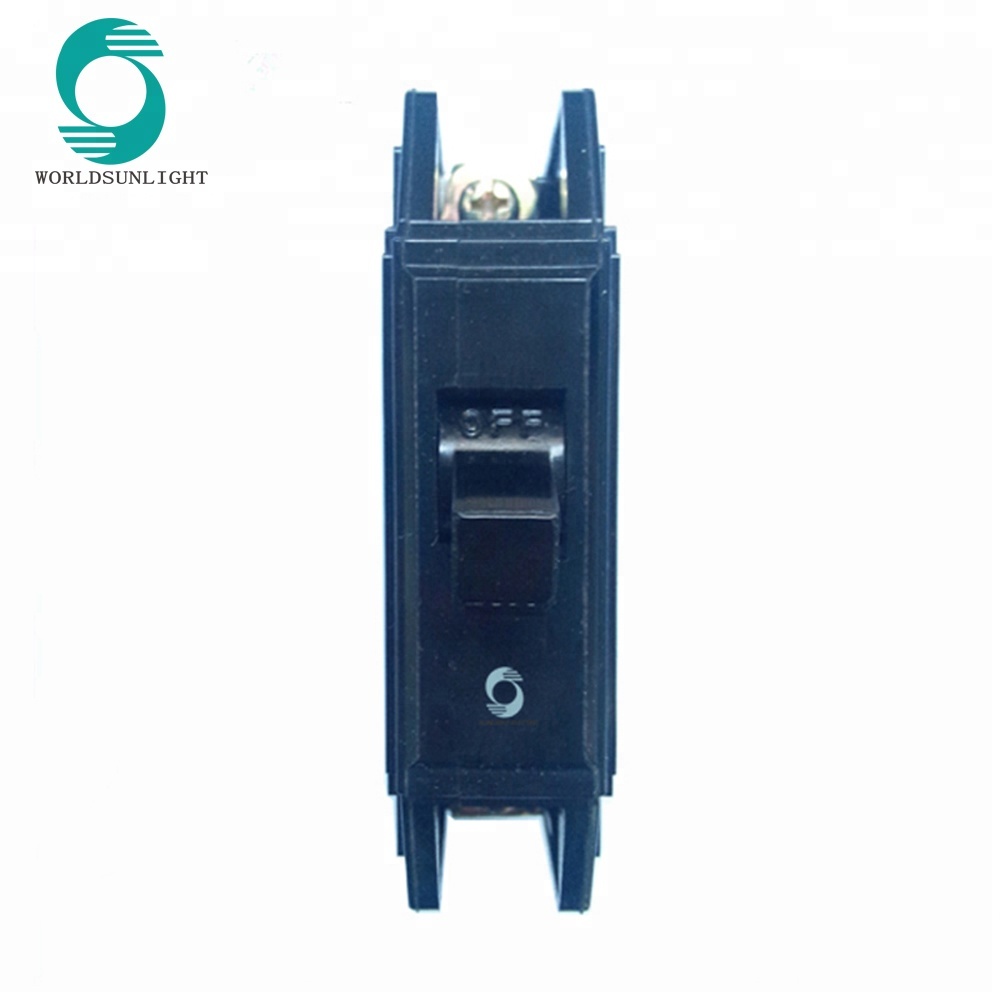 BH series Bolt-on type black on off 110V/220V 1P mcb miniature circuit breaker
