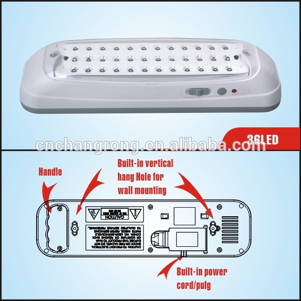 LED Wall Mounted Rechargeable LED Emergency Lamp