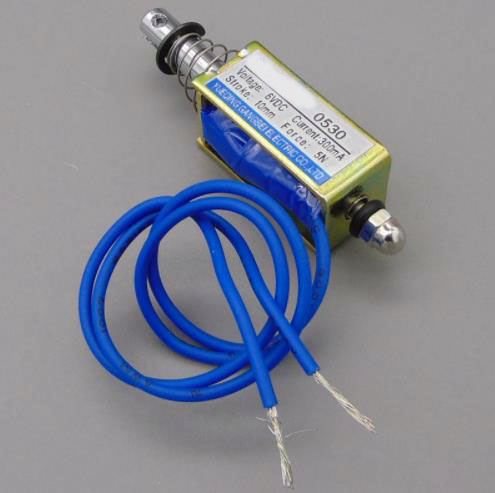 JF-0530B DC 6V 12V 24V Push&Pull type 0530B Open Frame Electromagnet  Force 5N travel 10mm Linear Solenoid