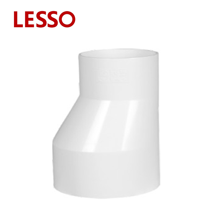 LESSO PVC Drainage Pipe Fittings Eccentric Push Fit Straight Reducers