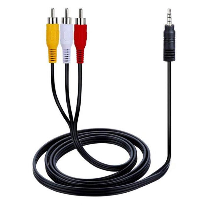 3.5mm to 3 RCA 1/8 Male Plug to RCA Stereo Audio AUX Cable