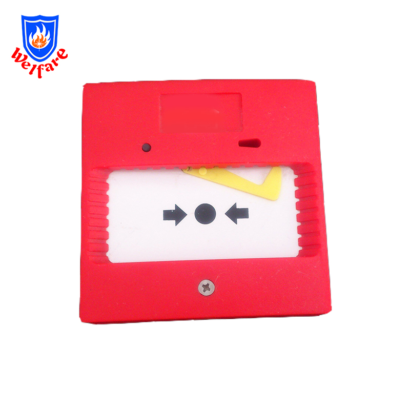 fire alarm system plastic push botton red break glass