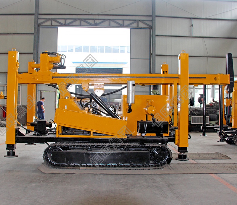 HW 260 crawler Water well drilling mobile water well drill rig With Mud Pump