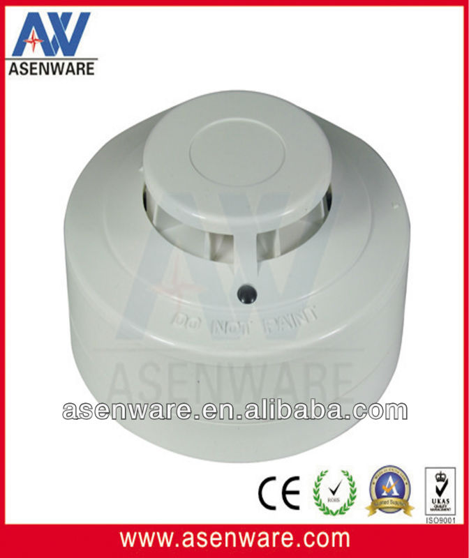 12VDC alarm network heat detector with Flash alarm indicator,AW-CTD805