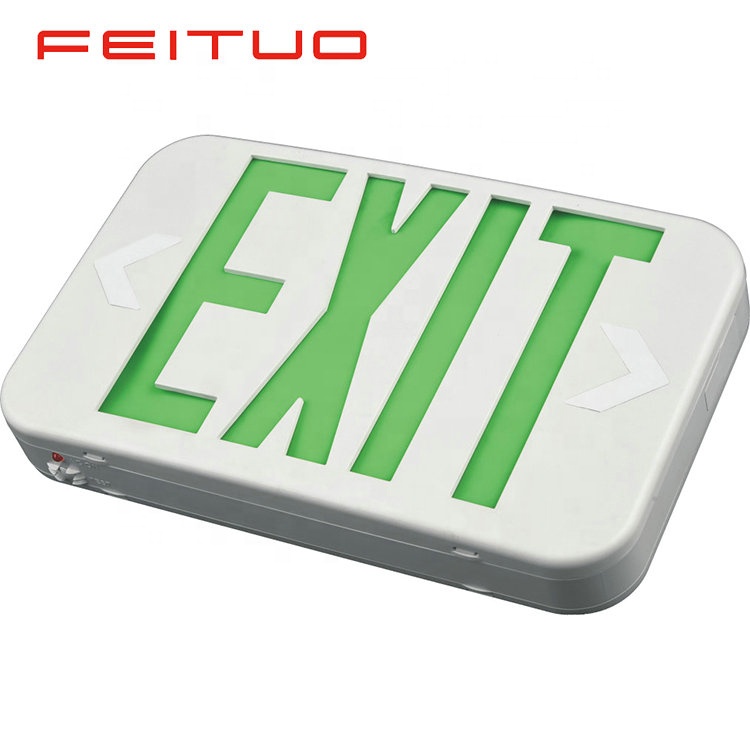 Factory high quality battery pack exit sign wall mounted