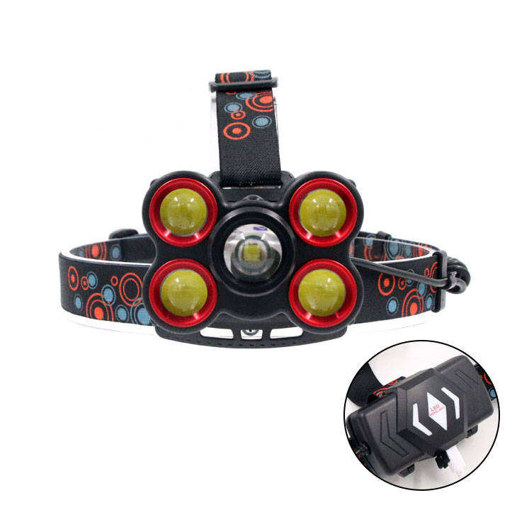 New Led Emergency Camping Head Lamp Torch Manufacturer Rechargeable Led Headlamp Flashlight