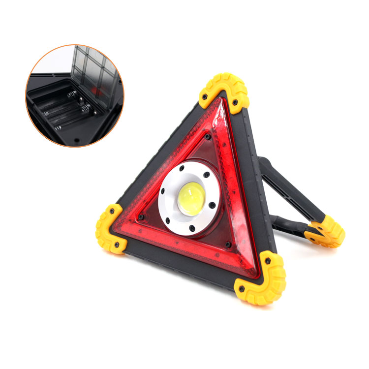 Outdoor Portable Camping Flood Lamp Car Triangle COB LED Emergency Warning Light