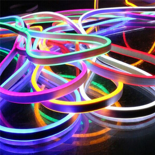 Slim SMD 5050 RGB SMD 2835 3014 outdoor waterproof led flex neon strip rope light