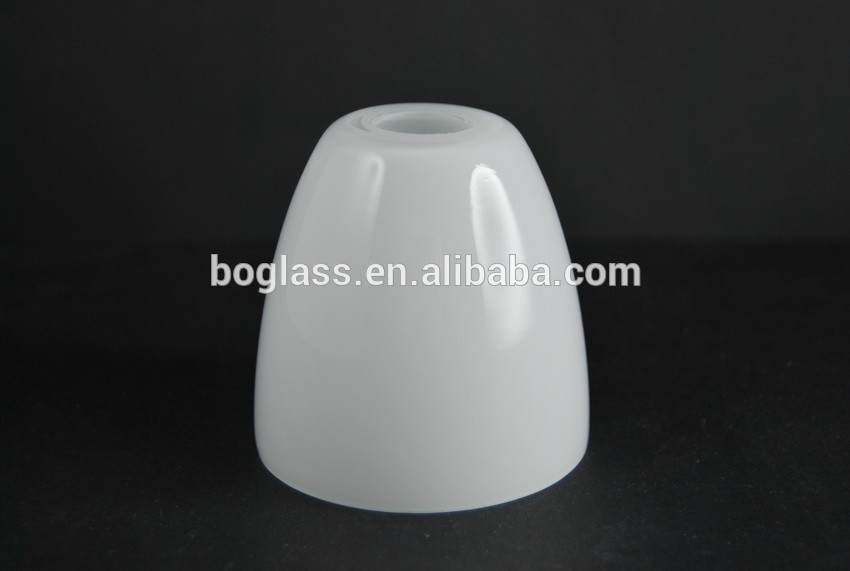 Italian standard blown opal shiny white glass lamp shade in bulk sale