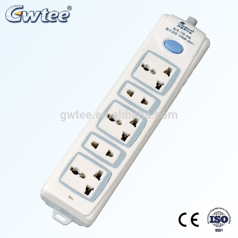 Best selling products 220-250V 10A 2500W FXD-B06 high efficiency industrial power strip