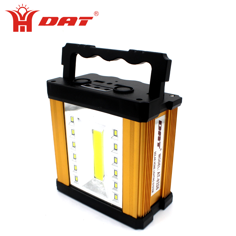 Mini specification aluminium alloy high-power portable solar energy lighting system indoor